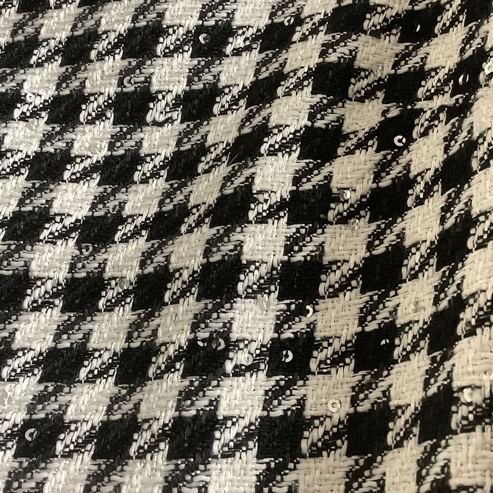 NWT Jason Wu Houndstooth Blazer black white with Sequins - Picture 7 of 13